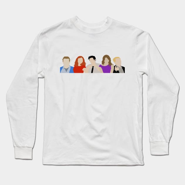 HIMYM (Minimalist Print) Long Sleeve T-Shirt by tytybydesign